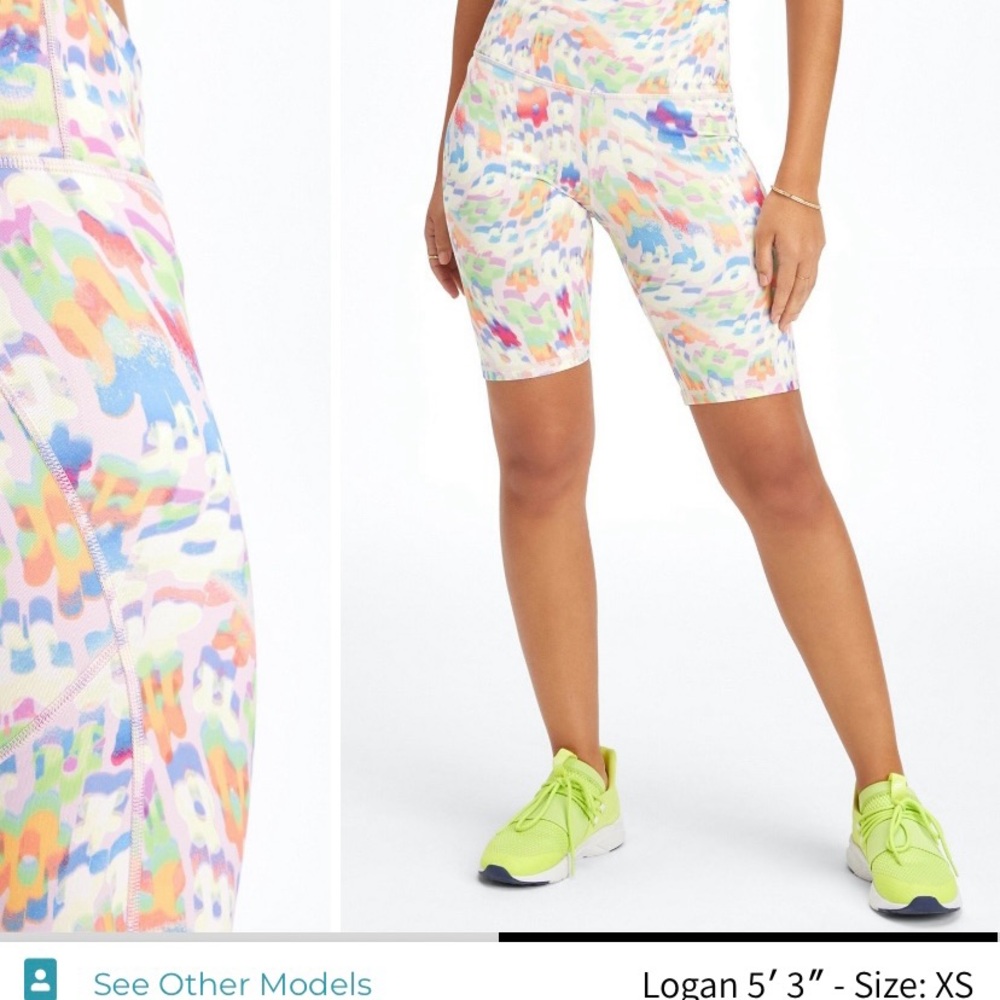 Fabletics Patterned Active Shorts
